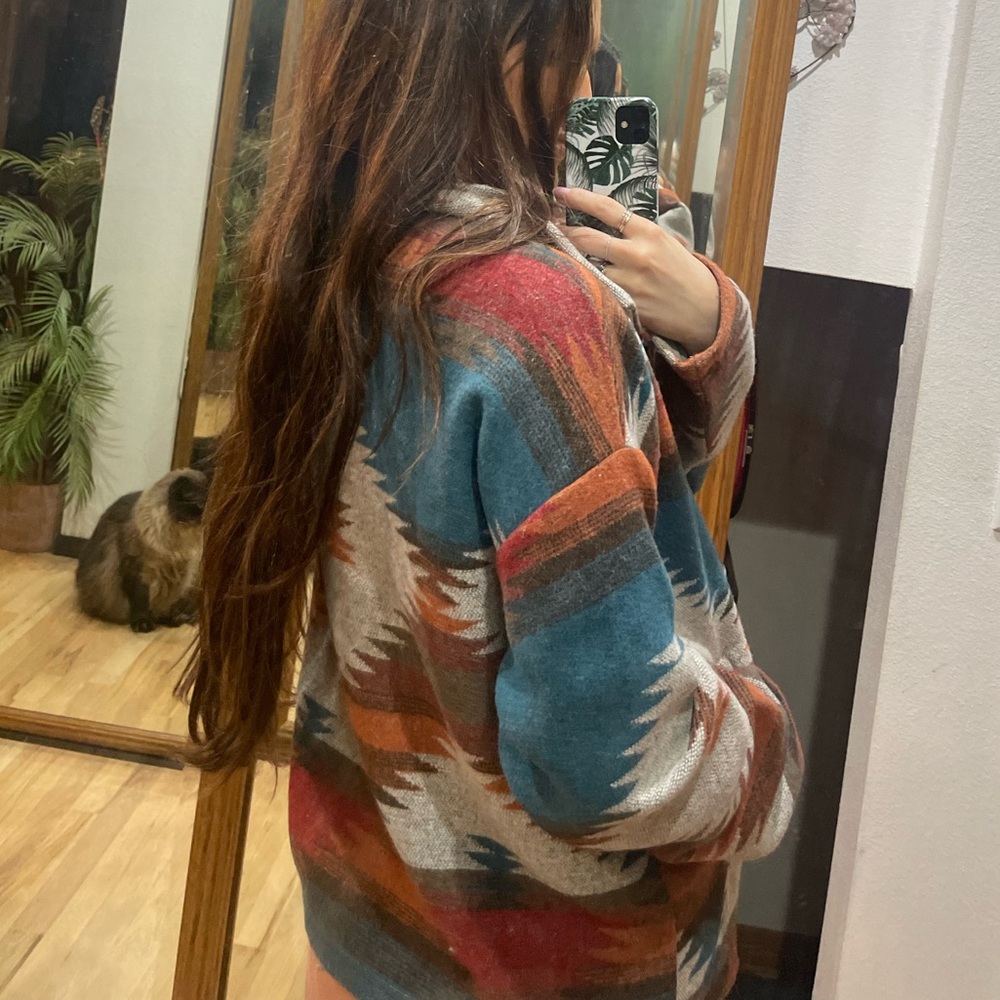 Blue B Aztec , Western Jacket / Shacket size Small - Picture 3 of 4